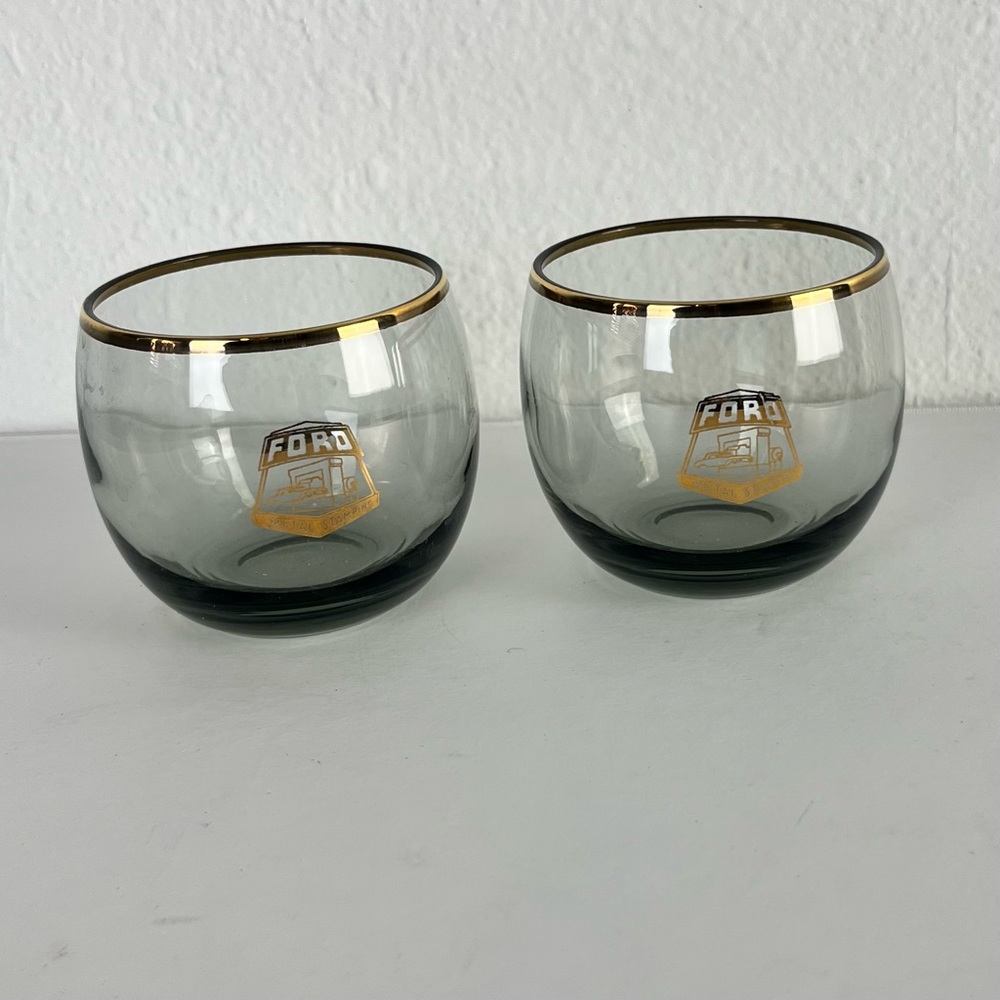 Vintage Ford Motor Co low ball glasses